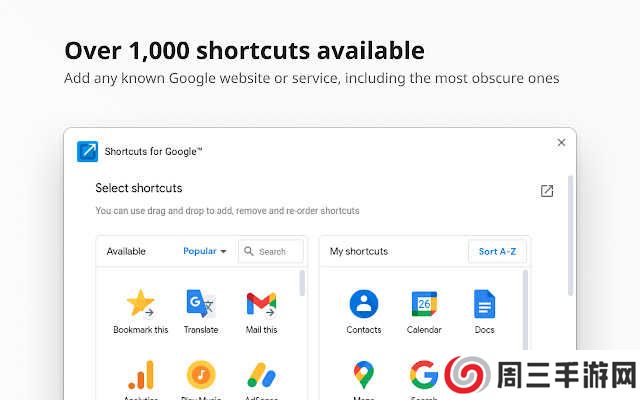 Shortcuts for Google™下载